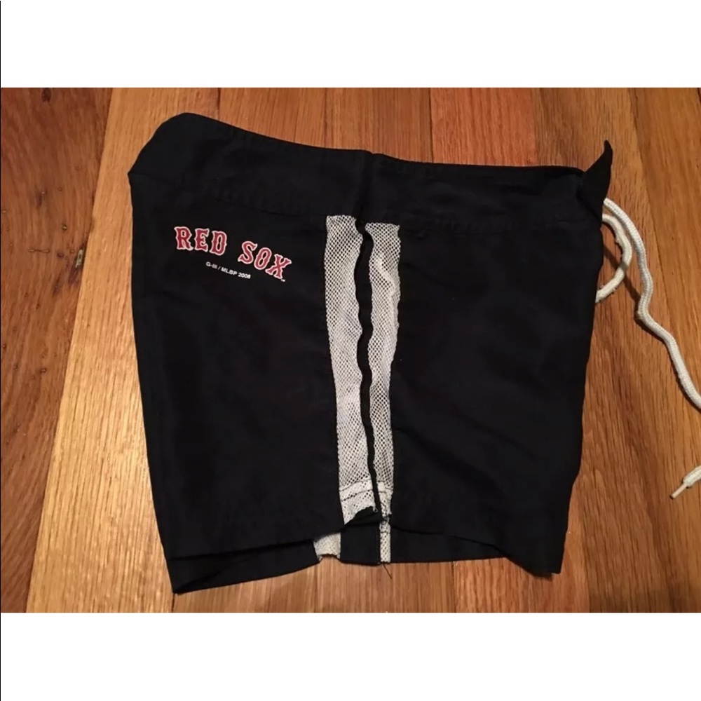 Red Sox Swim Trunks Kids Sz Medium - Picture 3 of 6